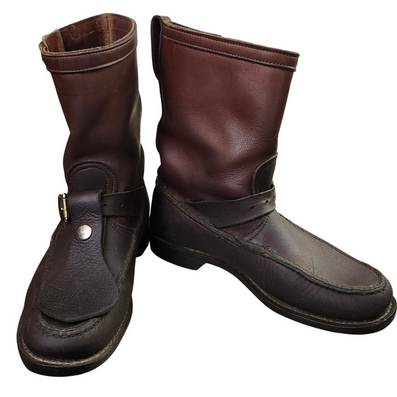 Vintage Gokey The Classic Boot Engineer Hunting Boots Mens‎ 10D Double Buckle main image 7